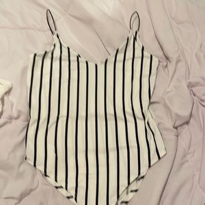 Super cute and soft striped body suit